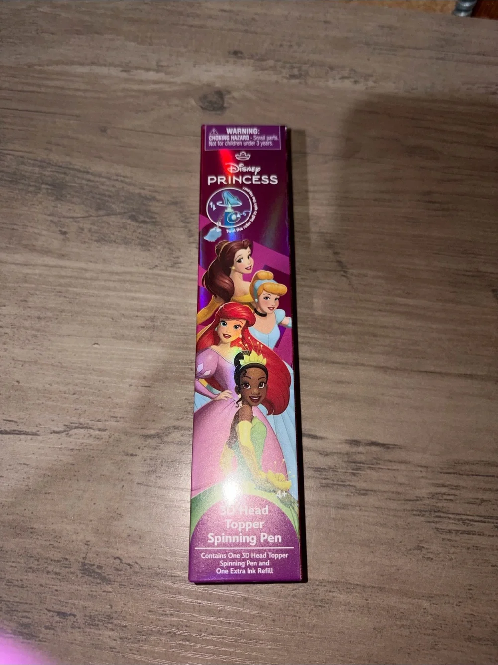 🆕💜 Disney Princess 3D Head Topper Spinning Pen Mystery Blind Box NIB Monogram
